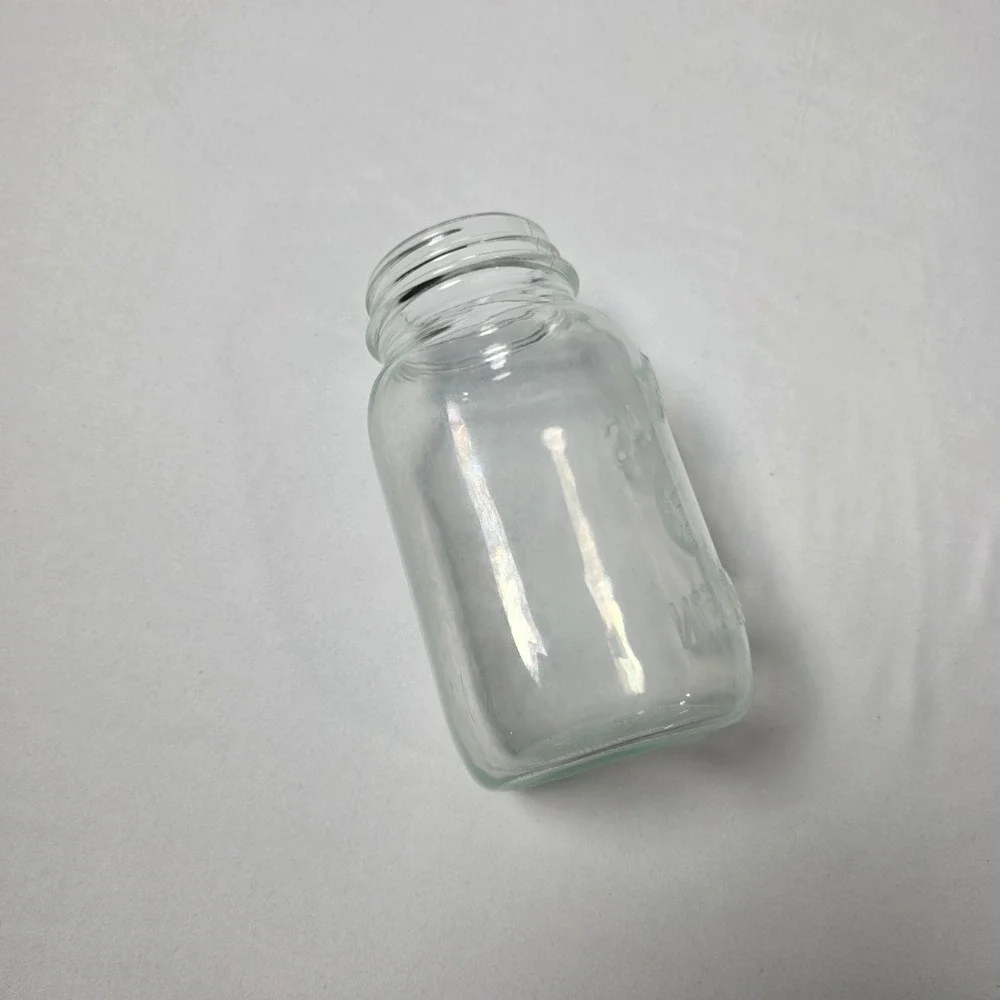 Atlas Mason Quart‎ Jar Square Shoulder Vintage Hazel Atlas Logo V K 2-111 1950's